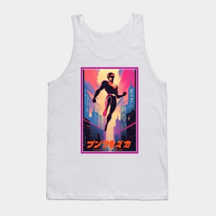 Retro Anime Comic Hero | Anime Origin | Vintage Anime Art Tank Top